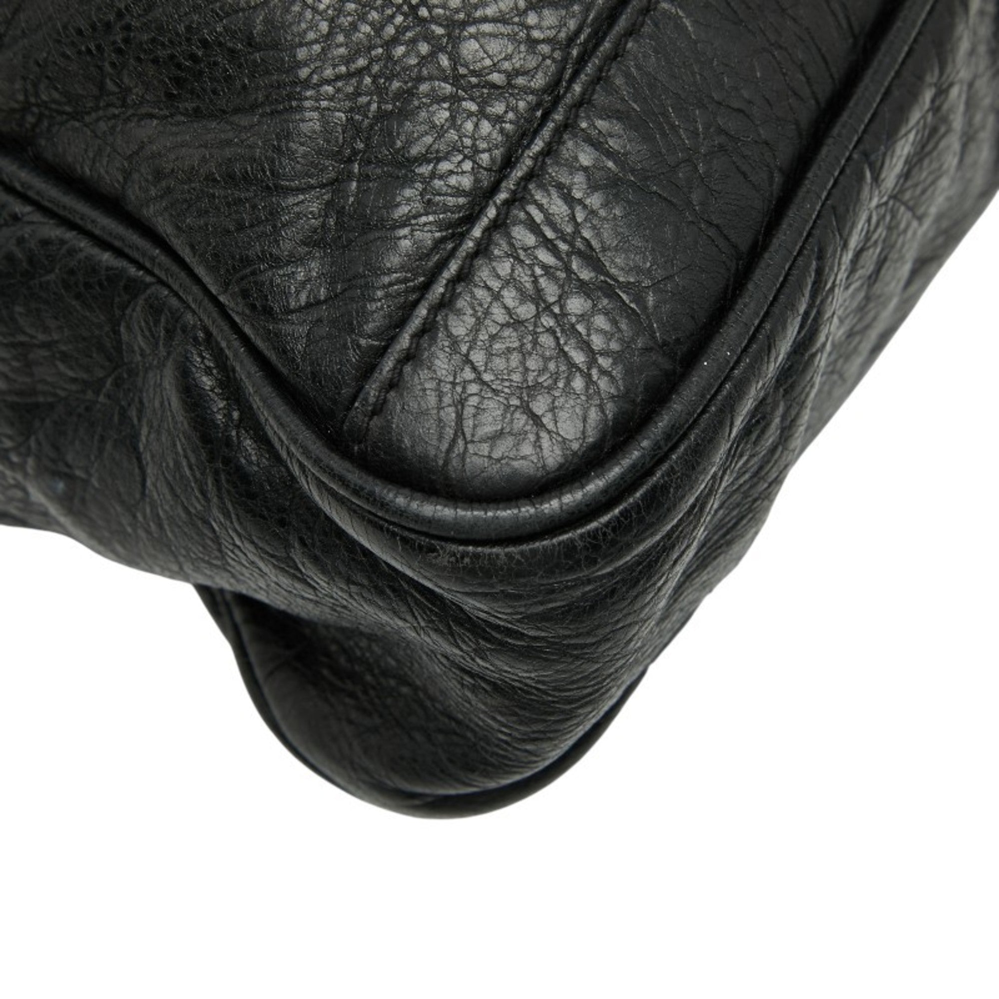 Balenciaga Black Leather Briefcase Shoulder