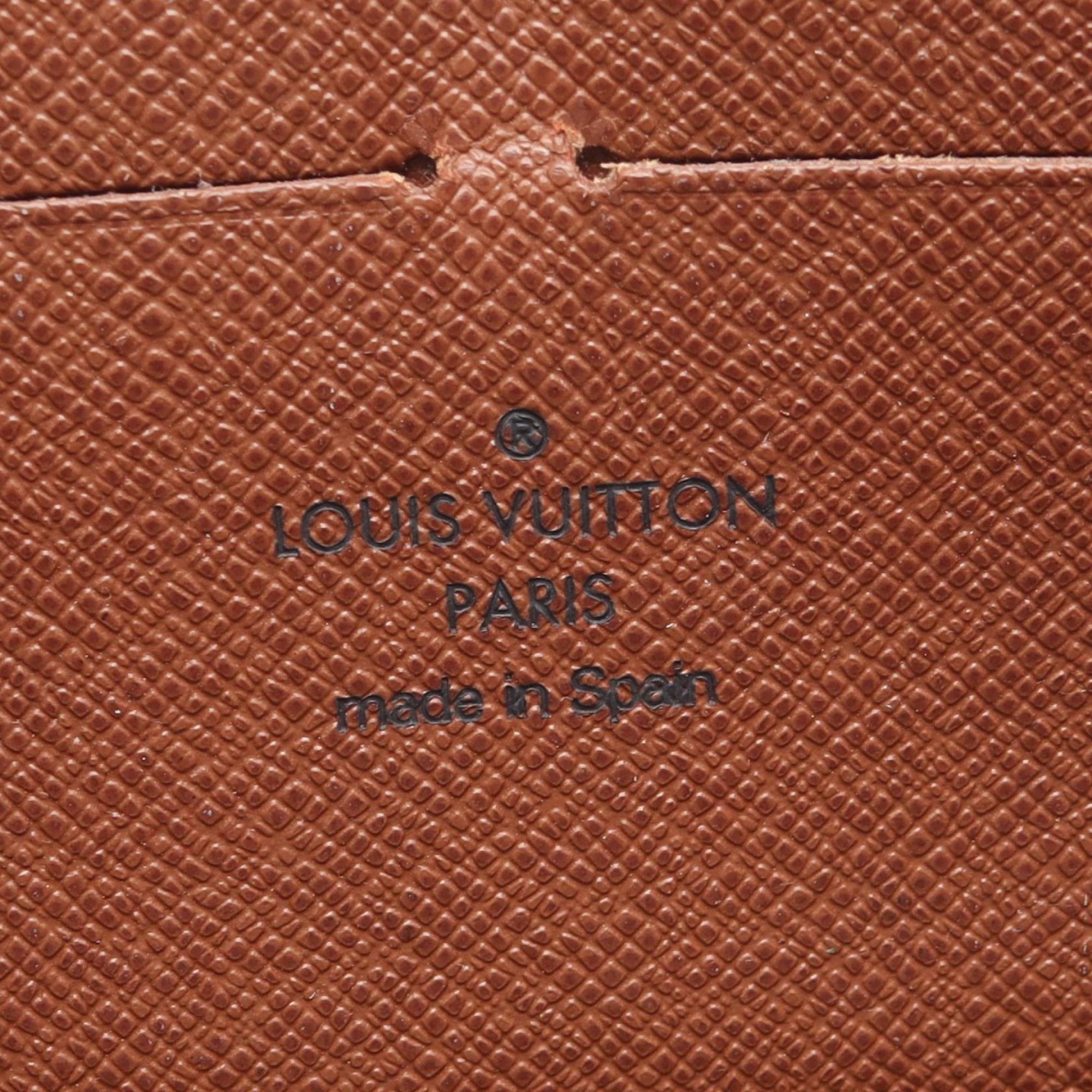 Louis Vuitton Brown Coated Canvas Long Wallet