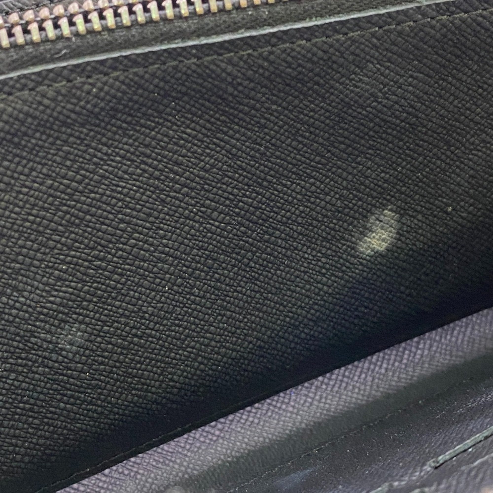 Louis Vuitton Black Leather Long Wallet
