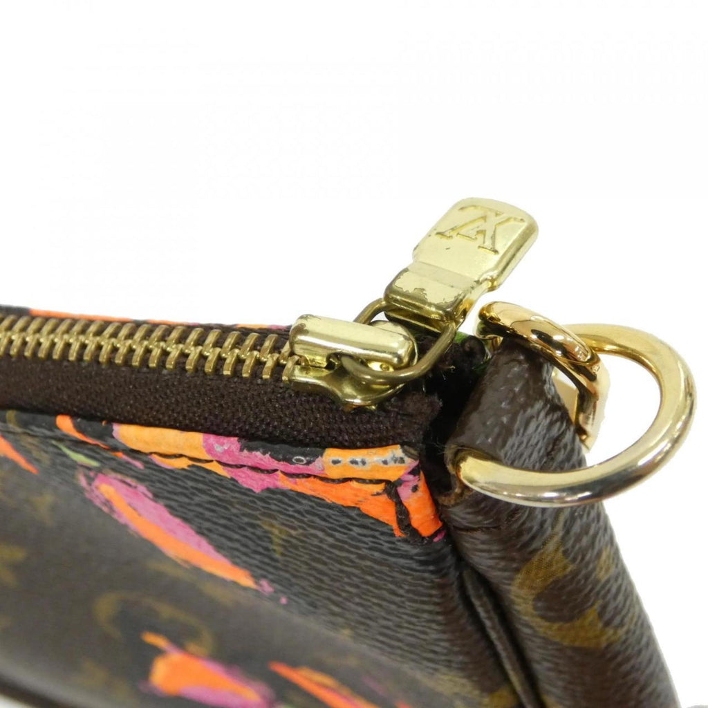 Louis Vuitton Brown Monogram Rose Coated Canvas Pochette Pouch