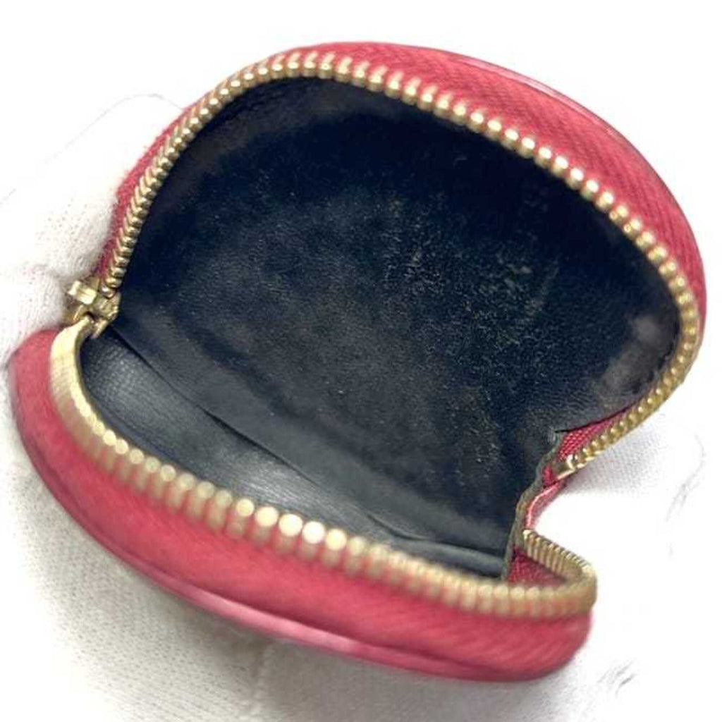 Gucci Beige Bordeaux Gg Canvas Leather Coin Purse/Coin Case (Pre-Owned)
