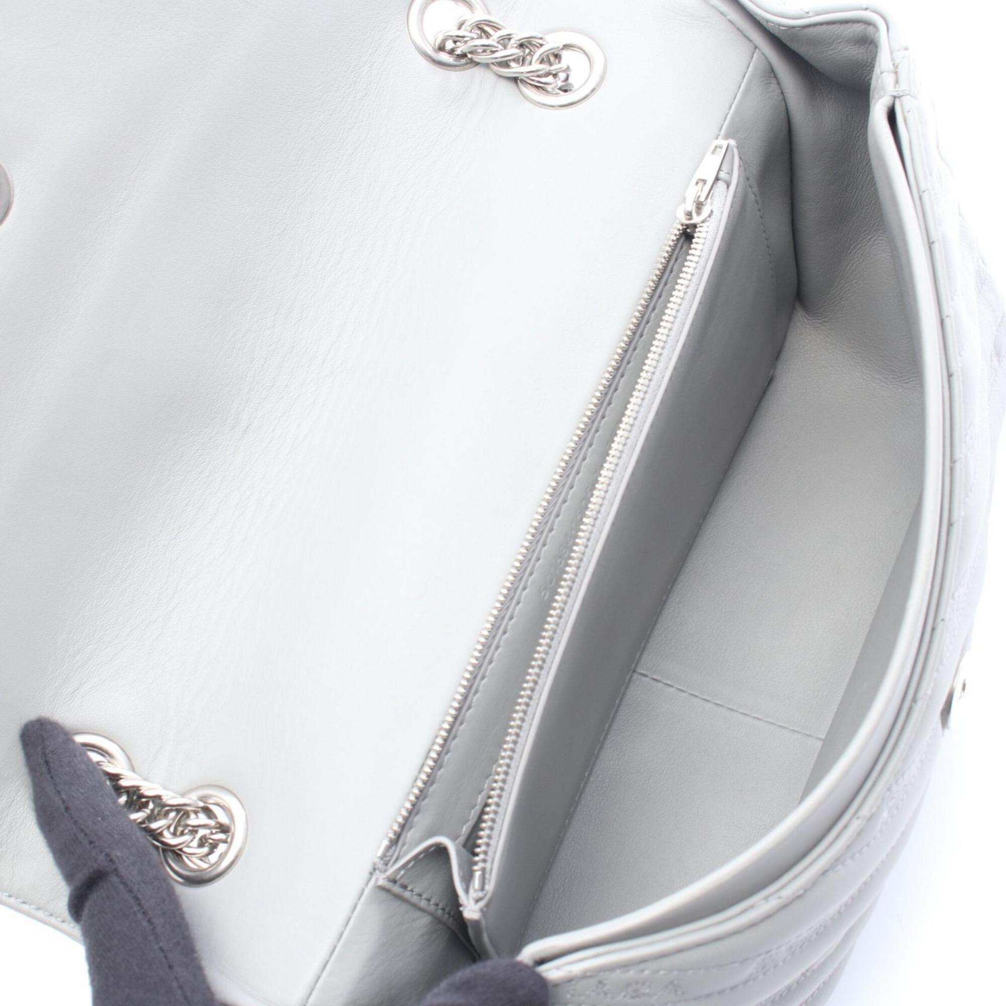 Balenciaga Gray Leather Handbag Shoulder