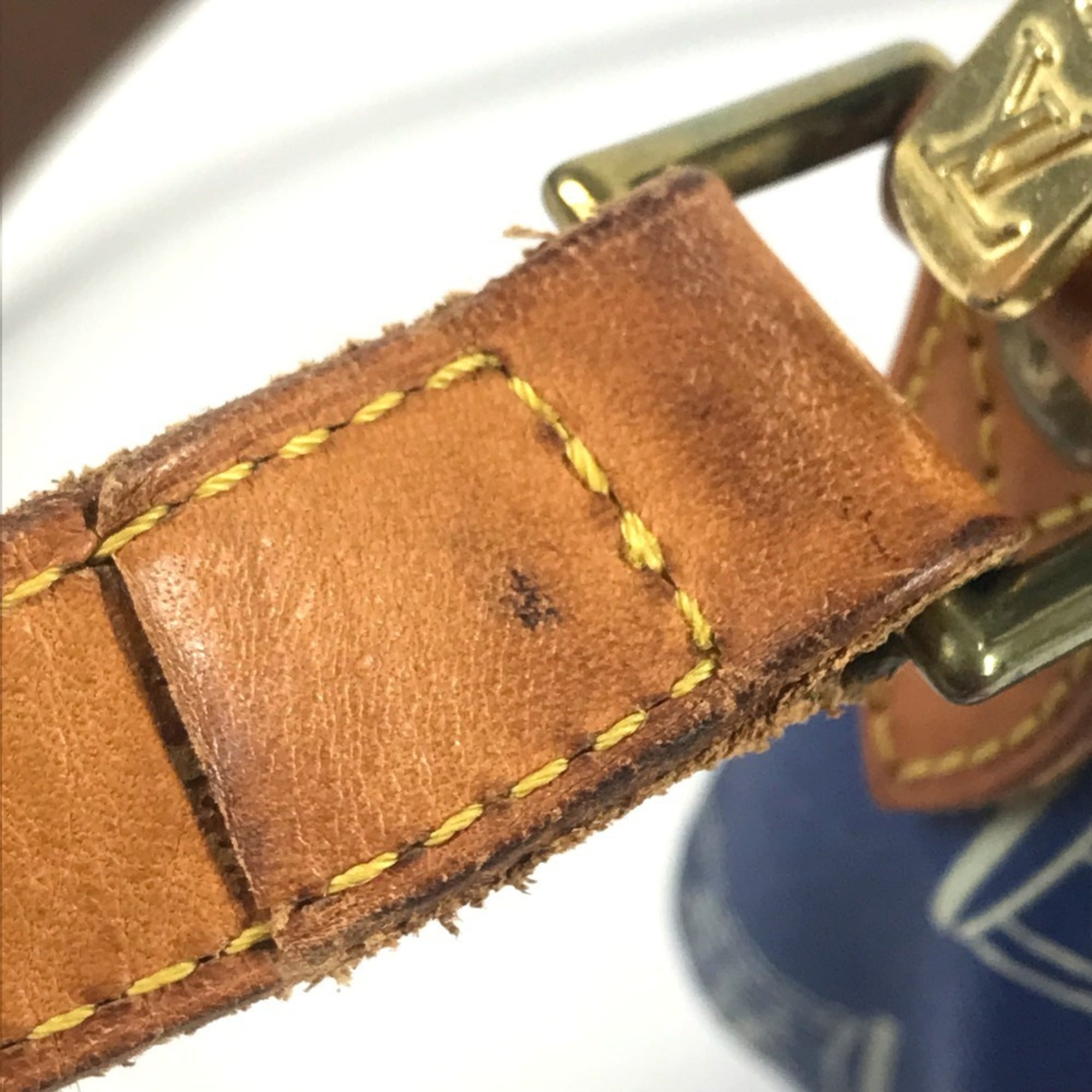 Louis Vuitton Louis Vuitton Cup Blue Leather Pochette Shoulder Bag