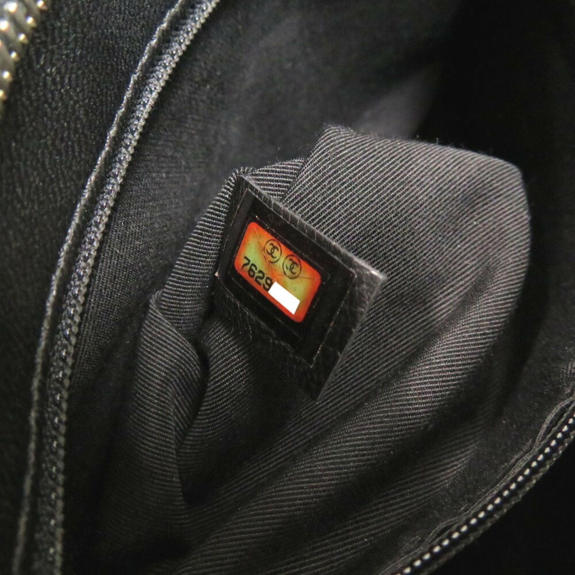 Chanel Black Grained Calfskin Tote Bag