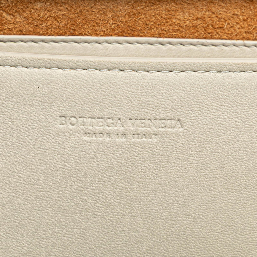 Bottega Veneta Off-White Leather Shoulder Bag