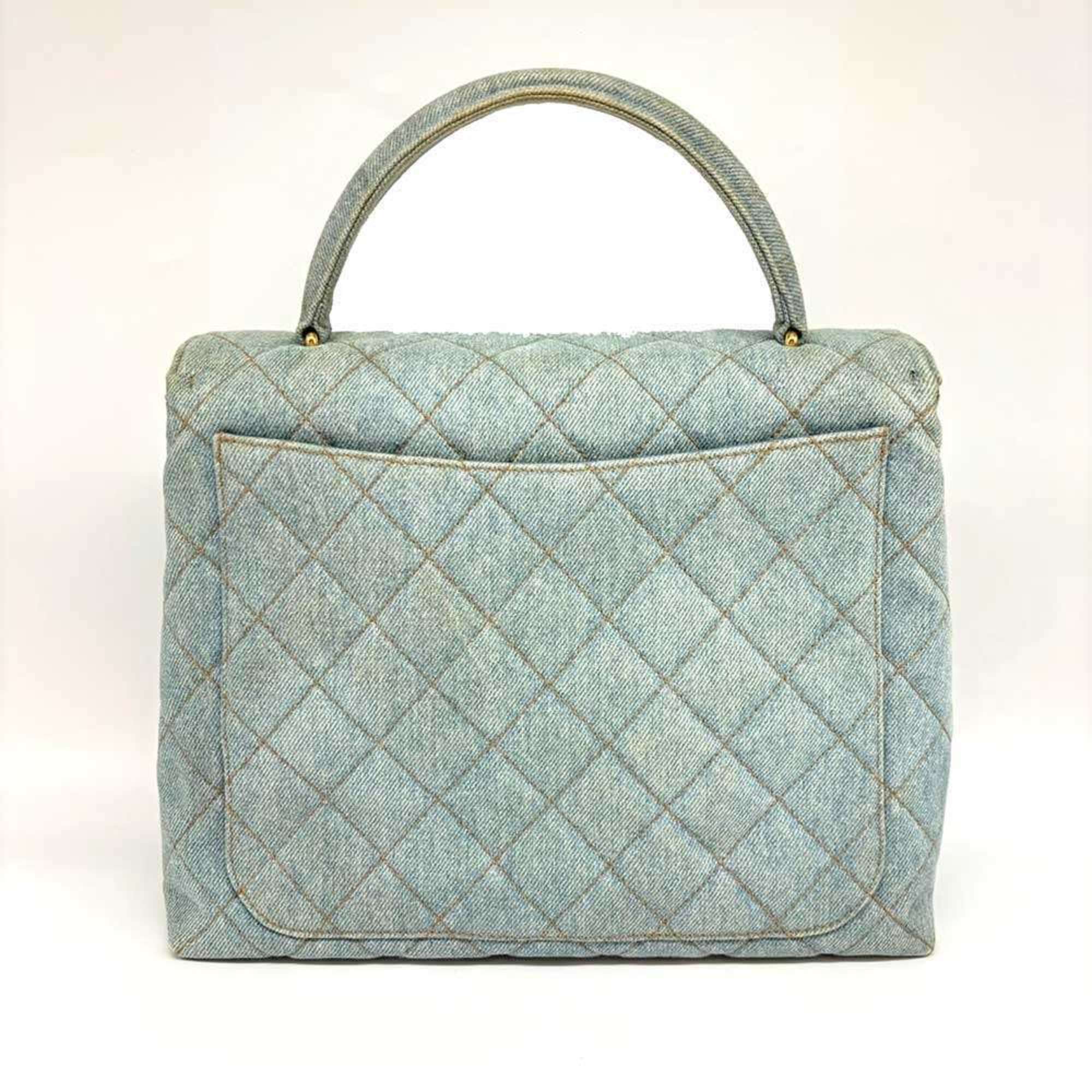 Chanel Denim Denim Leather Handbag