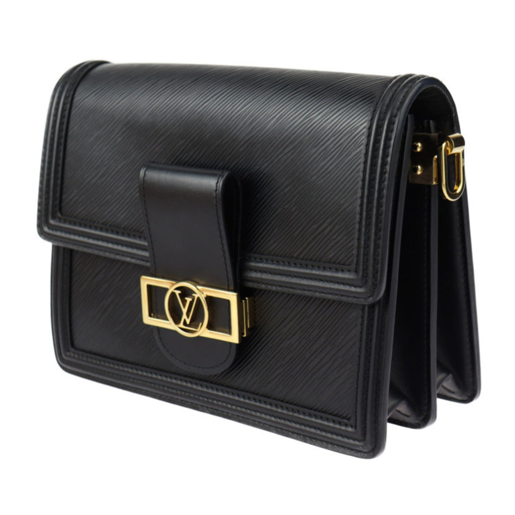 Louis Vuitton Black Leather Pochette Shoulder Bag