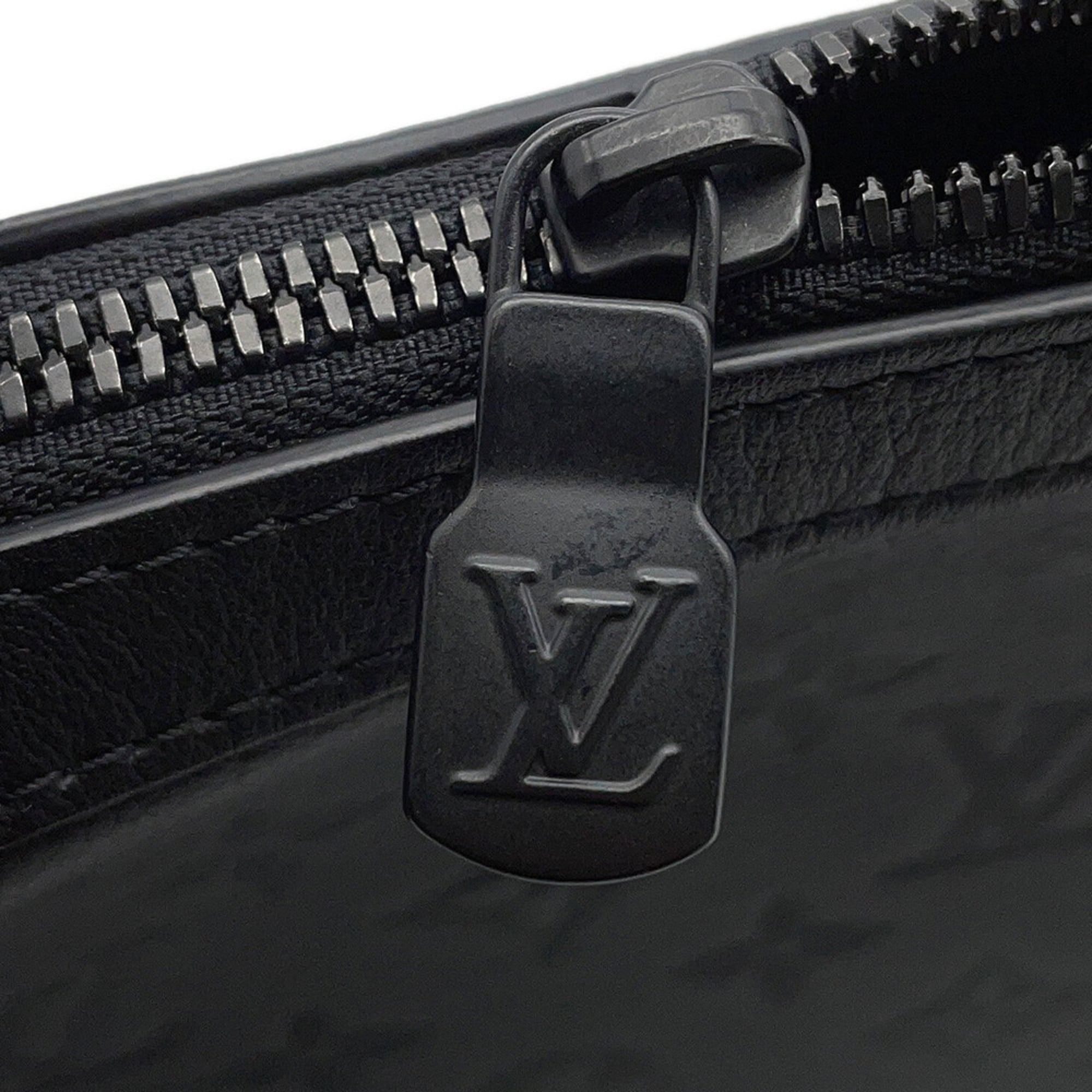Louis Vuitton Black Noir Monogram Shadow Shoulder Bag