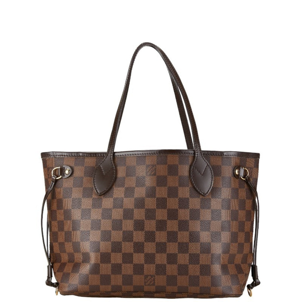 Louis Vuitton Brown Pvc Leather Handbag Pochette Pouch Tote Bag