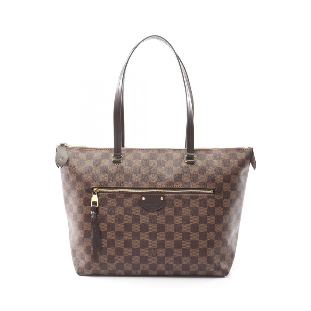 Louis Vuitton Brown Coated Canvas Leather Tote Bag