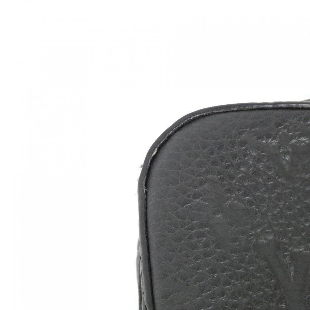 Louis Vuitton Black Leather Messenger Bag Shoulder Bag