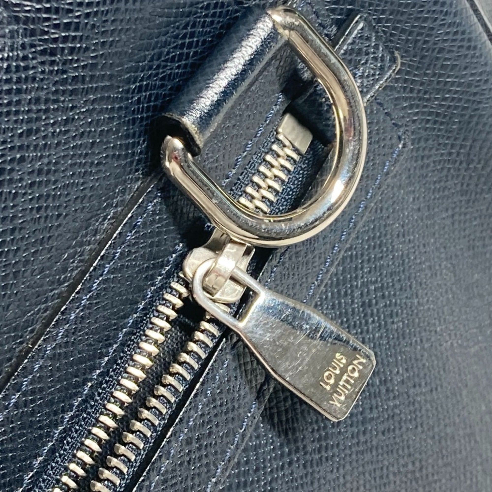 Louis Vuitton Boreal Dark Navy Taiga Leather Leather Briefcase
