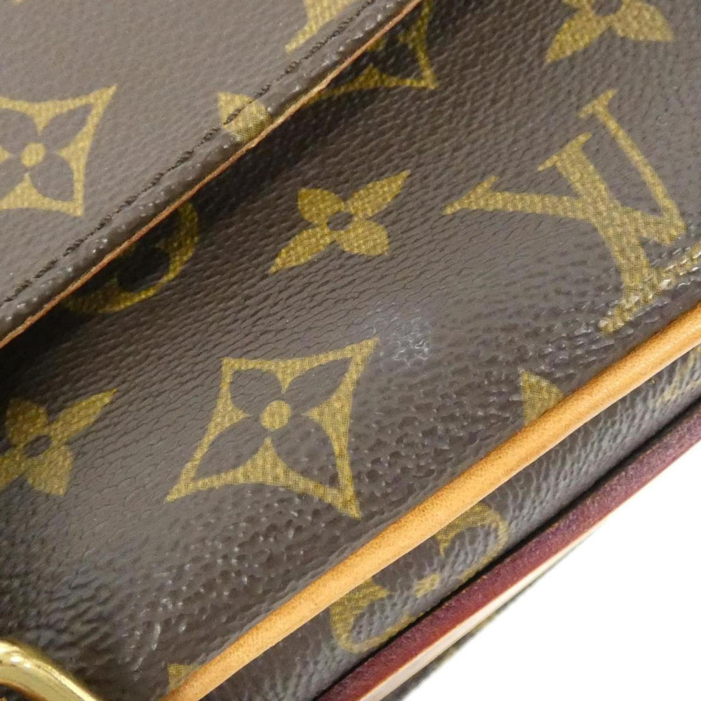 Louis Vuitton Brown Coated Canvas Shoulder Bag