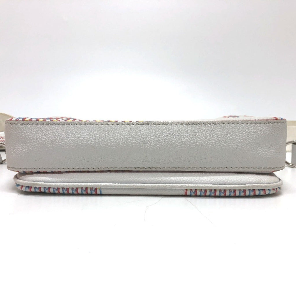 Louis Vuitton White Yellow Damier Canvas Pouch Shoulder Bag