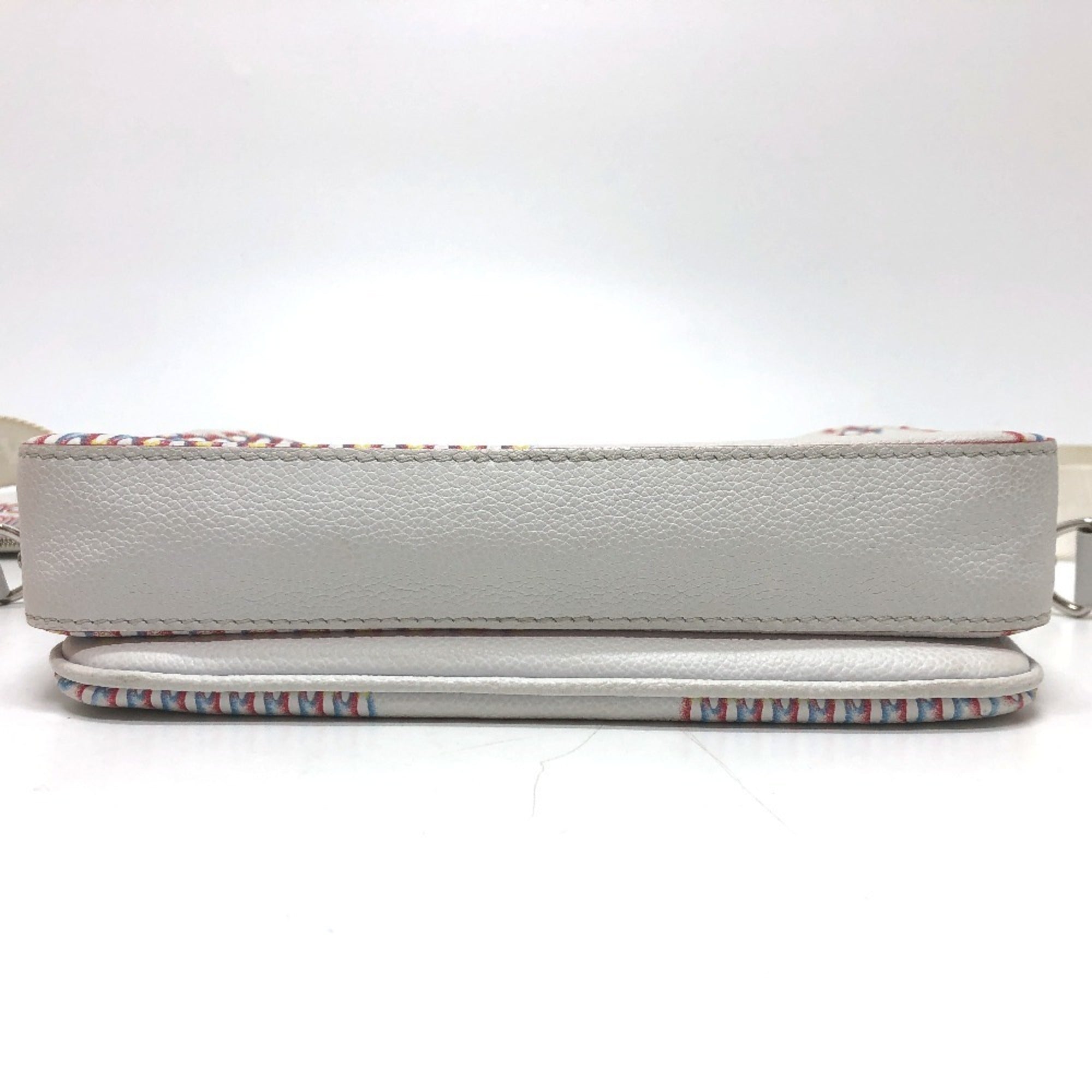 Louis Vuitton White Yellow Damier Canvas Pouch Shoulder Bag