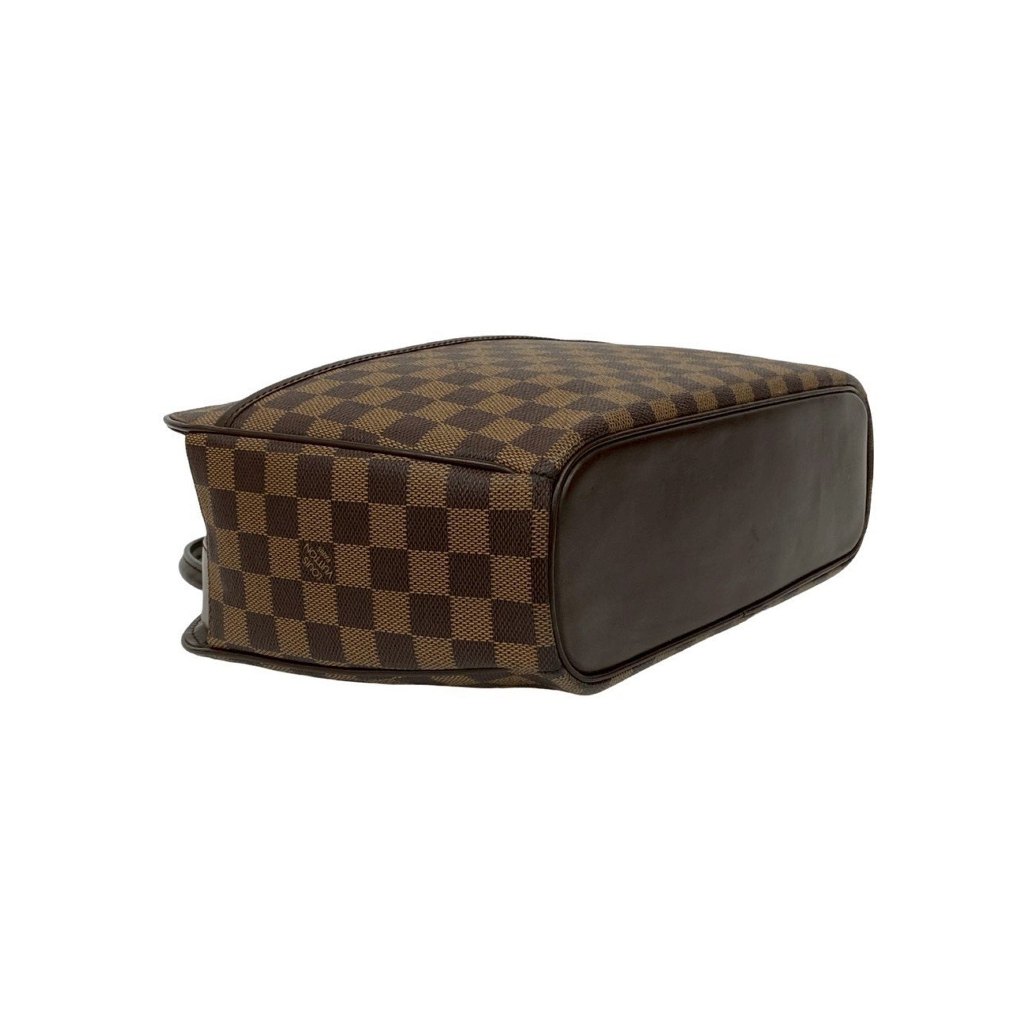 Louis Vuitton Brown Leather Pvc Boston Bag Handbag