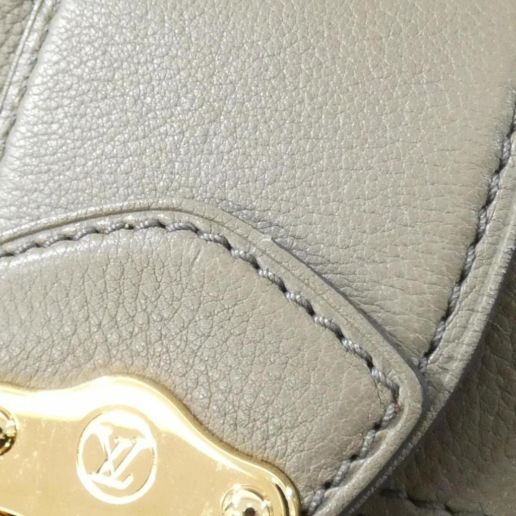 Louis Vuitton Mahina Taupe Leather Shoulder Bag