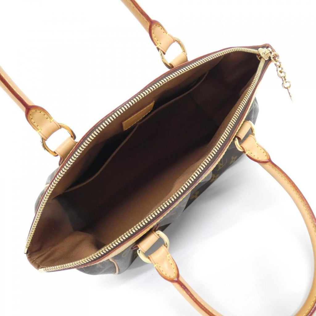 Louis Vuitton Marron Coated Canvas Handbag