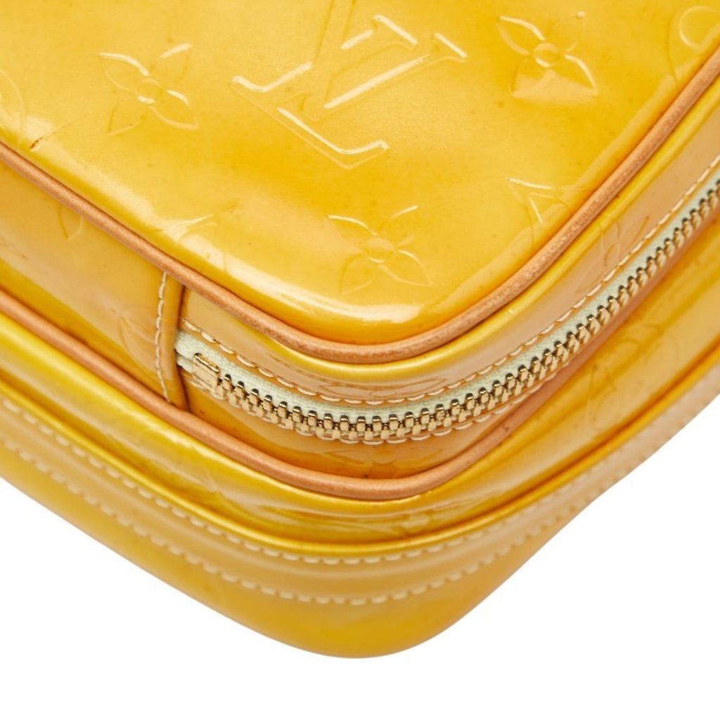 Louis Vuitton Yellow Patent Leather Shoulder Bag