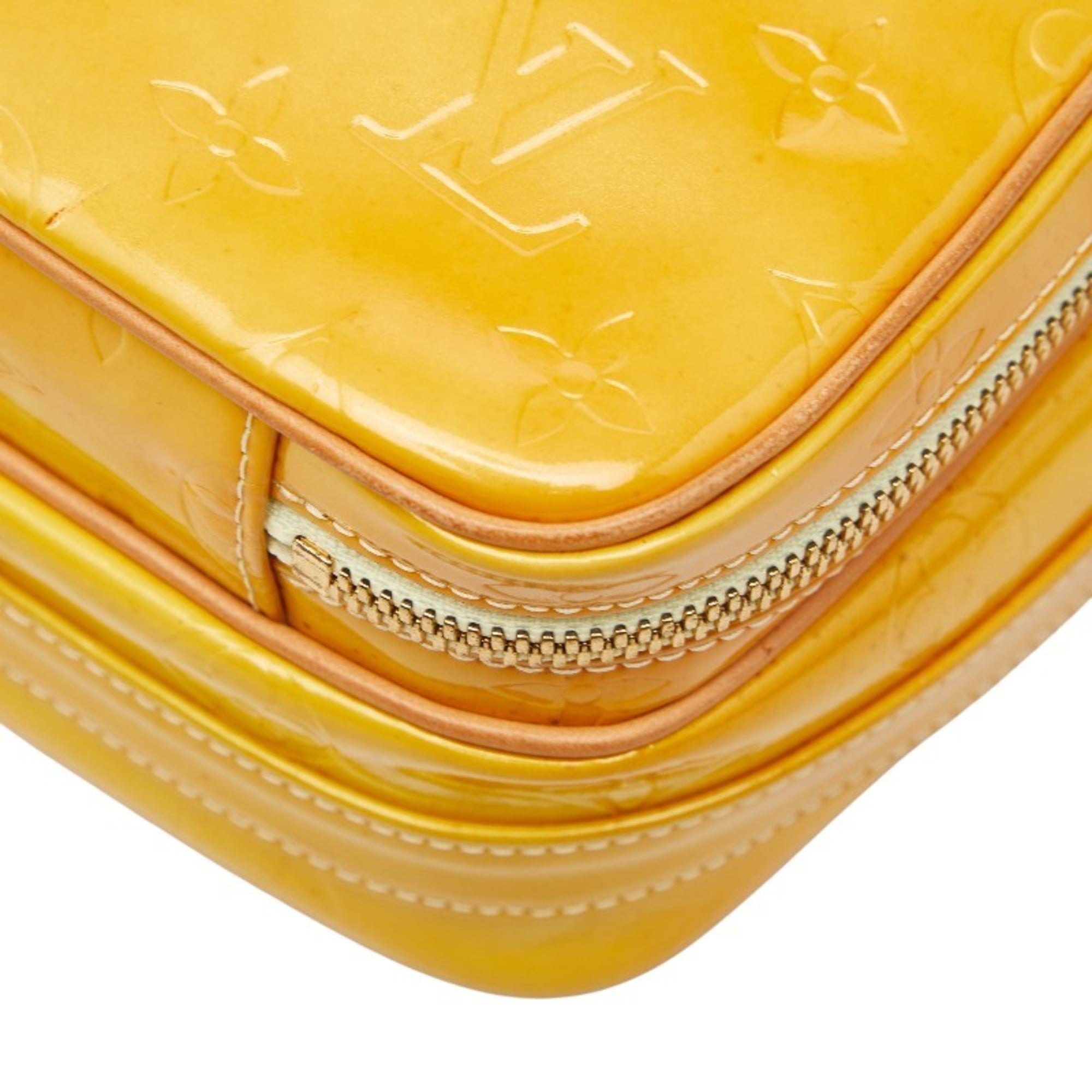 Louis Vuitton Yellow Patent Leather Shoulder Bag