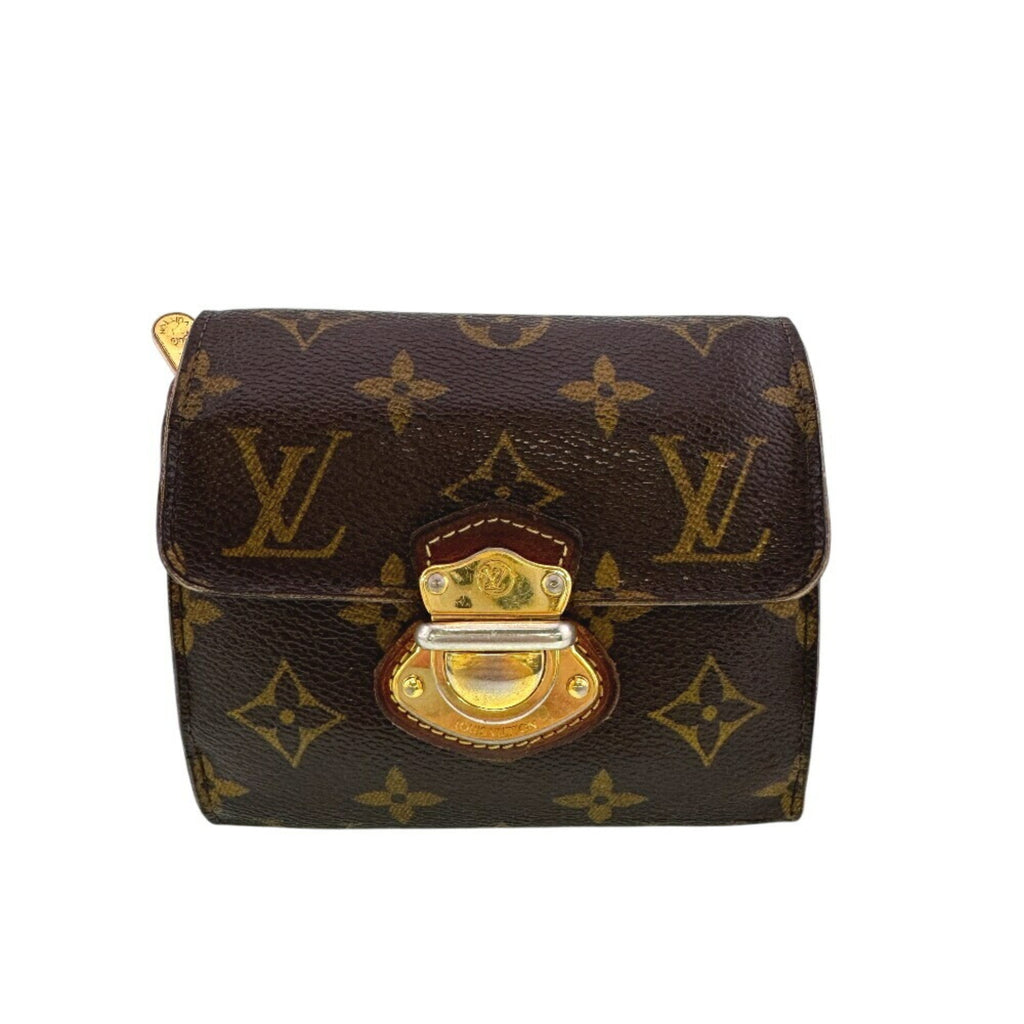 Louis Vuitton Brown Leather Wallet (Tri-Fold)