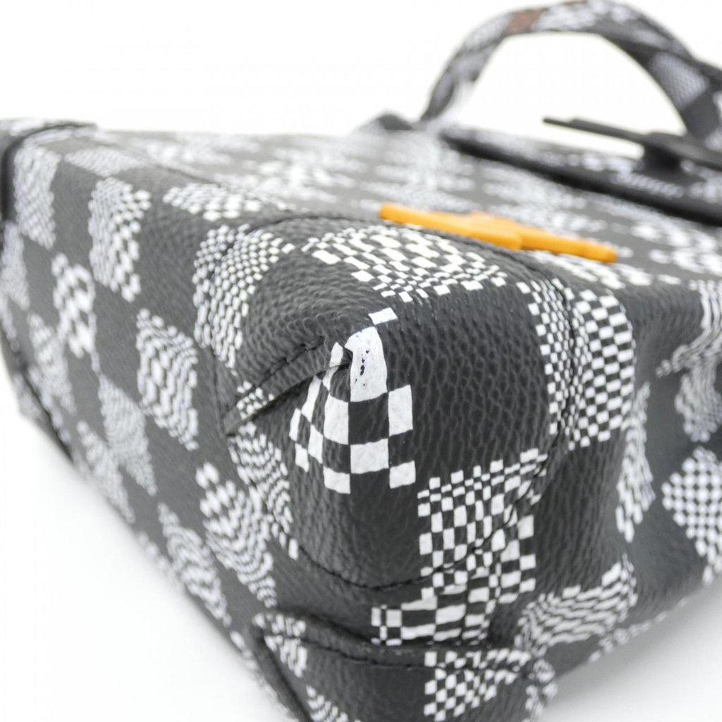 Louis Vuitton Black Coated Canvas Shoulder Bag