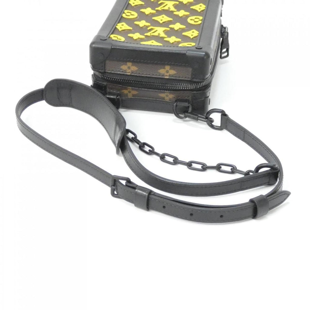 Louis Vuitton Black Jaune Yellow Coated Canvas Shoulder Bag
