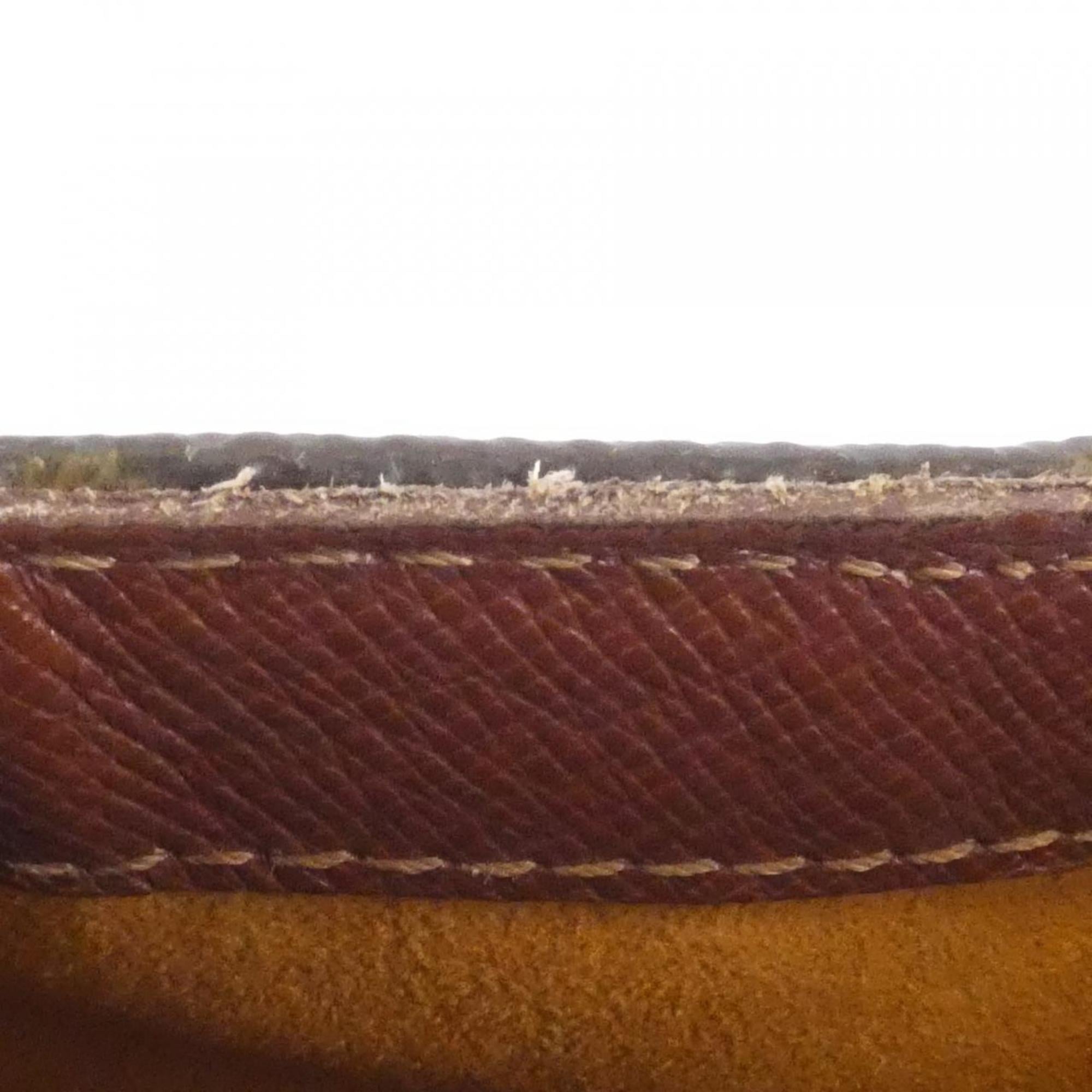 Louis Vuitton Brown Coated Canvas Shoulder Bag