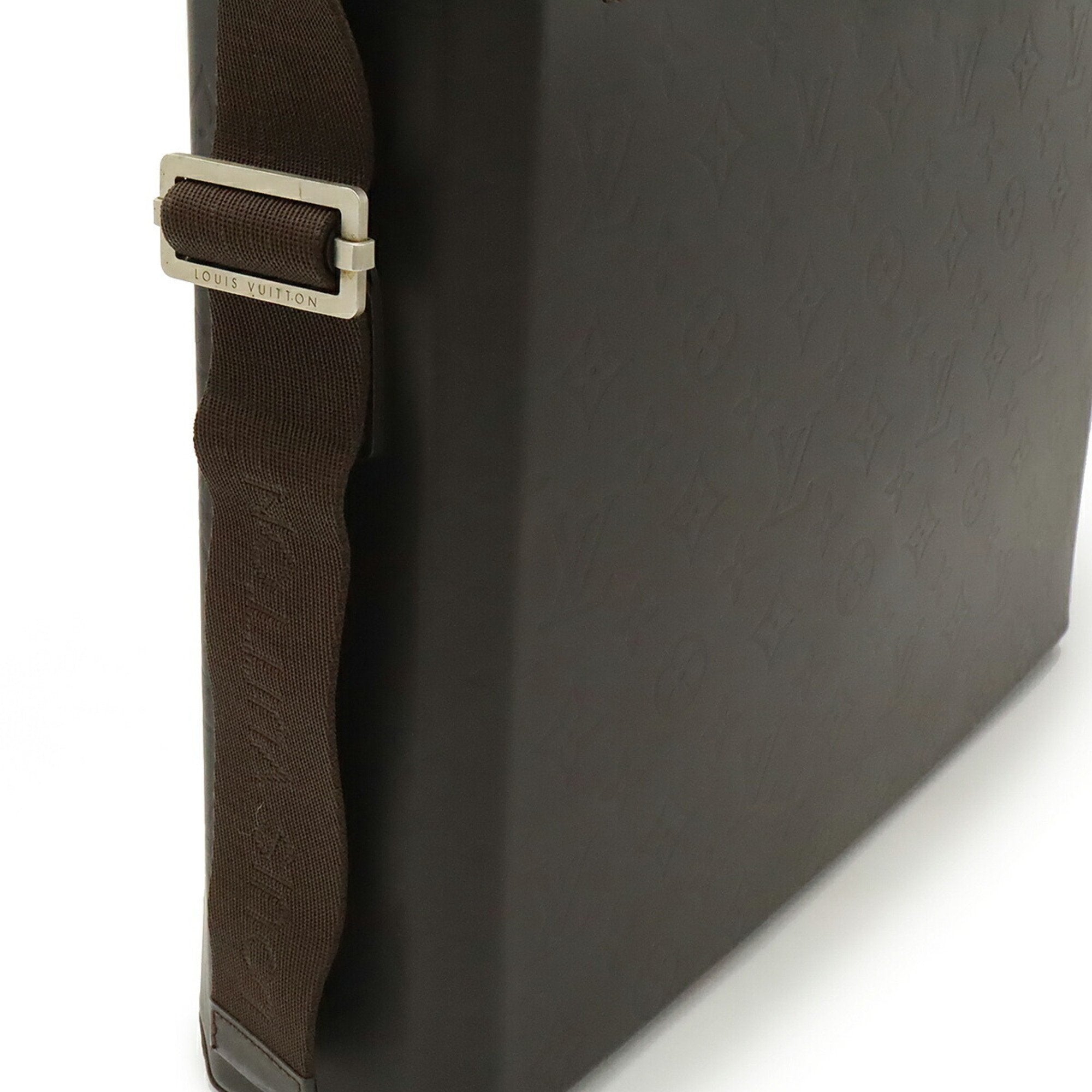Louis Vuitton Brown Coffee Dark Brown Leather Shoulder Bag