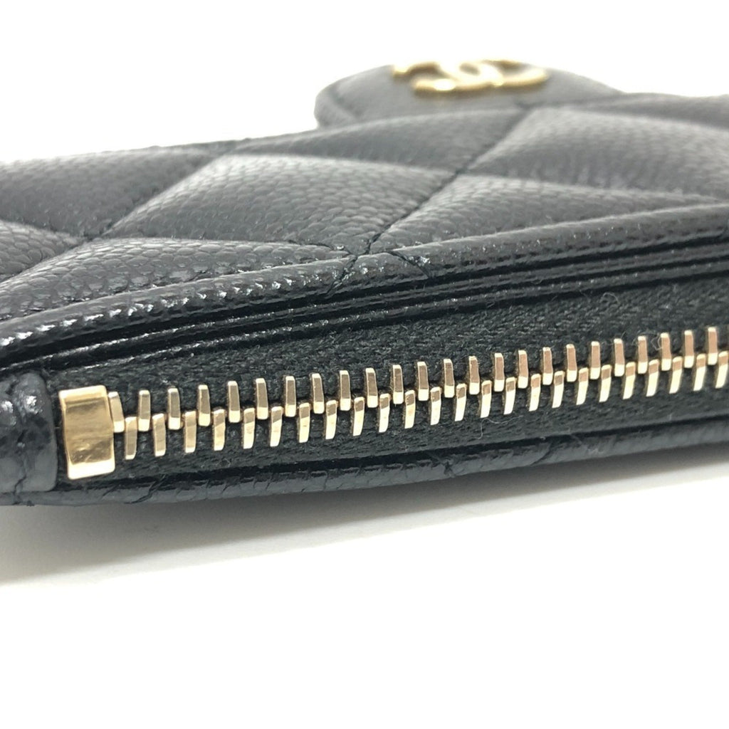 Chanel Black Grained Calfskin Coin Purse/Coin Case