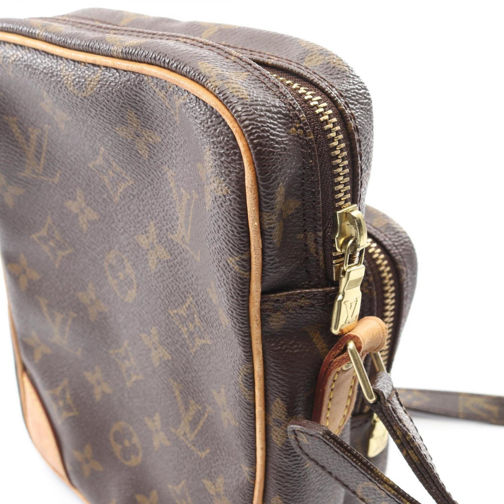 Louis Vuitton Brown Monogram Coated Canvas Leather Handbag Shoulder Bag
