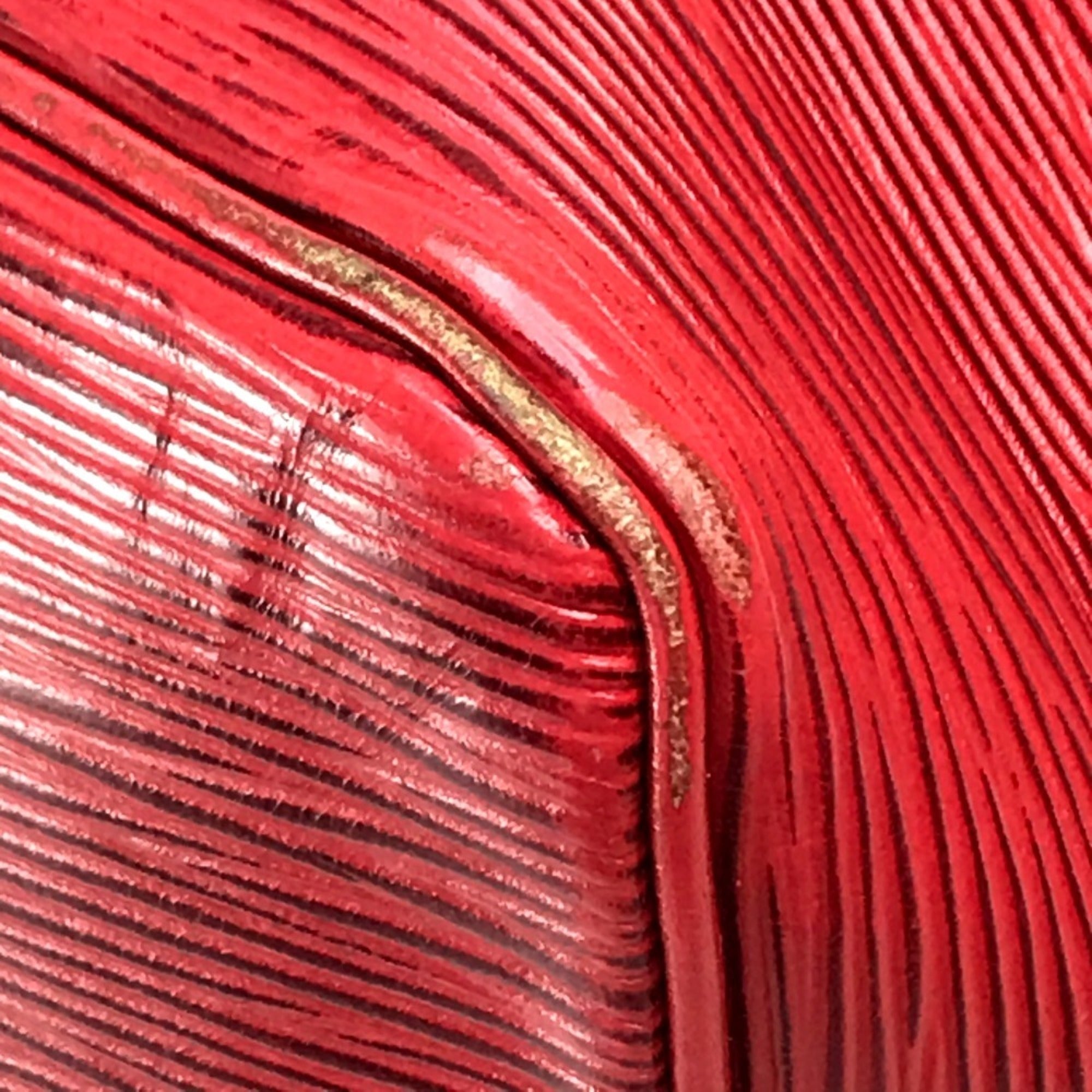 Louis Vuitton Castilian Red Red Color Epi Leather Shoulder Bag