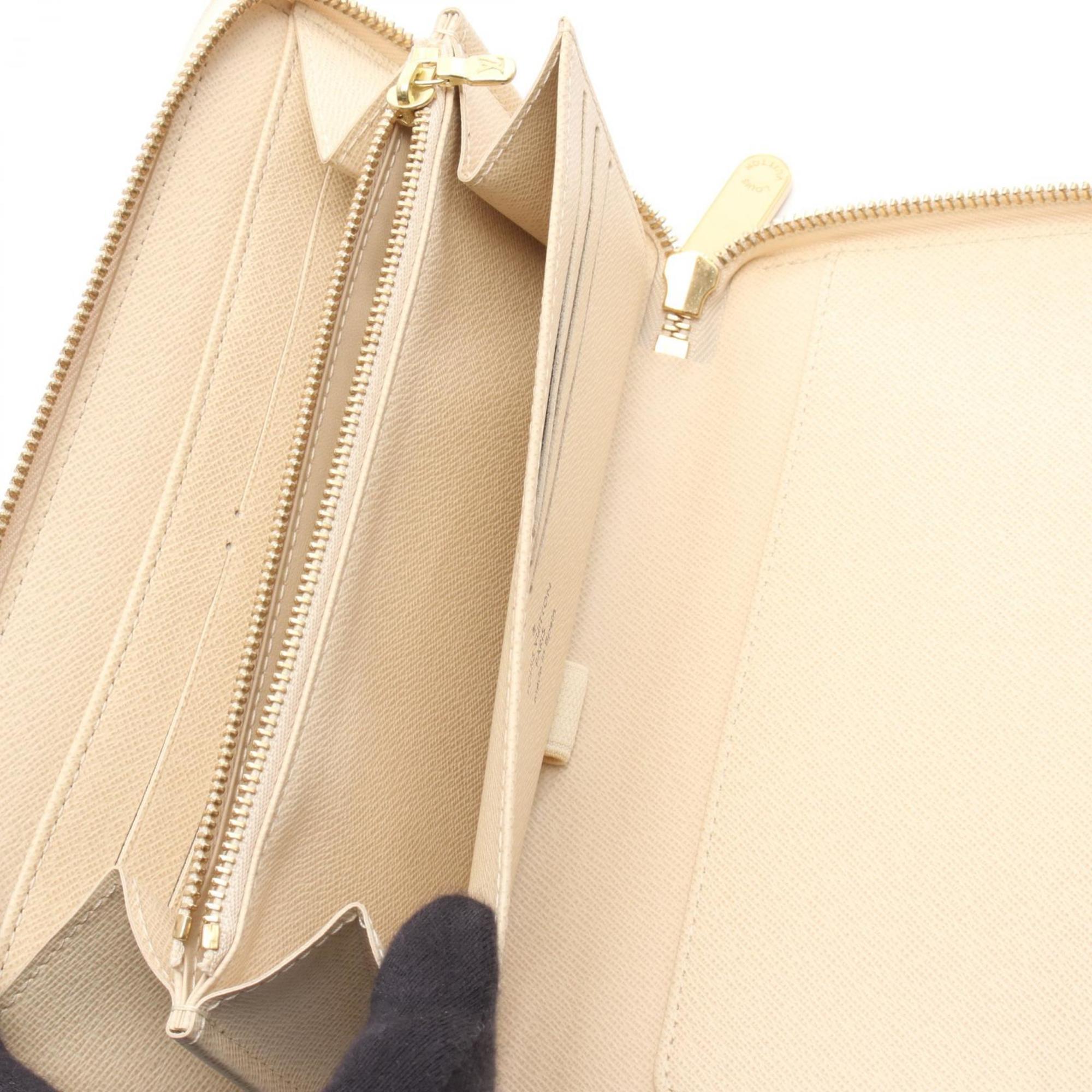 Louis Vuitton Damier Azur White Coated Canvas Long Wallet