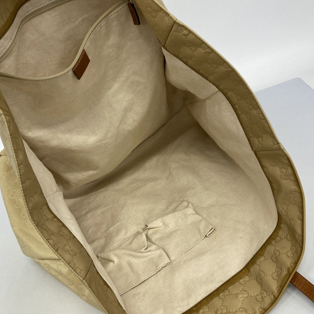 Gucci Beige Nylon Tote Bag (Pre-Owned)