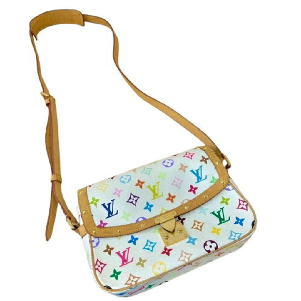 Louis Vuitton Monogram Multicolore White Leather Shoulder Bag