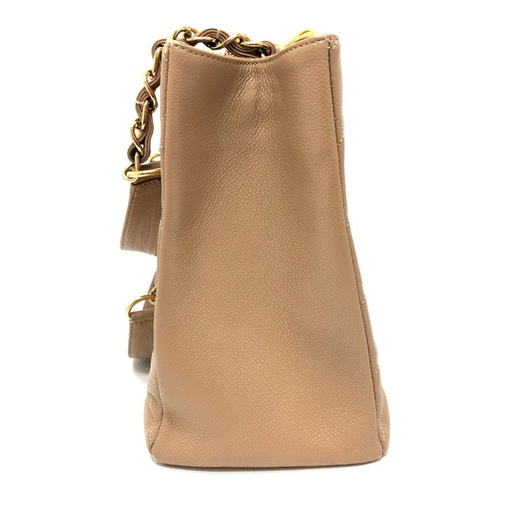 Chanel Beige Leather Shoulder Bag