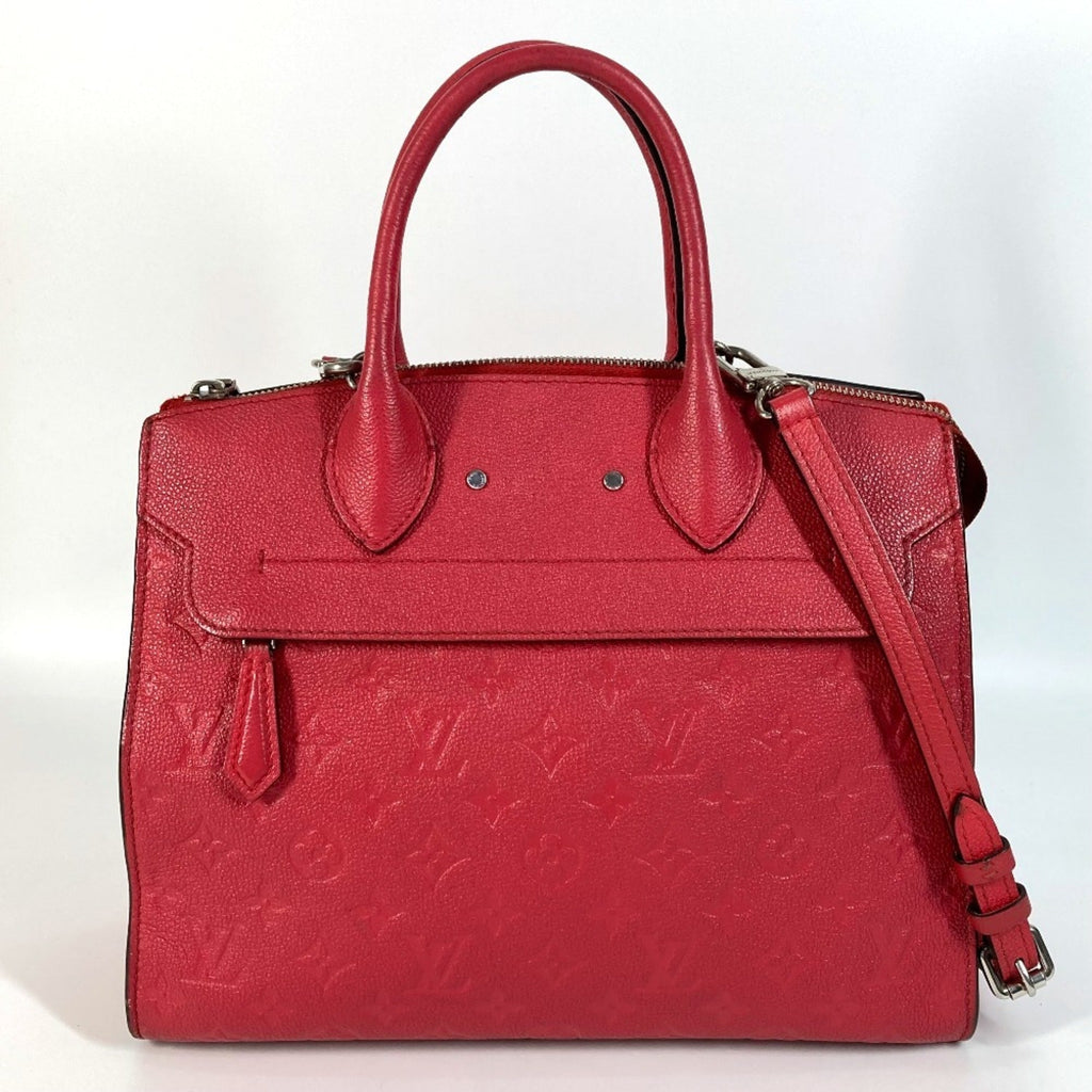 Louis Vuitton Monogram Empreinte Red Color Monogram Empreinte Handbag Shoulder Bag