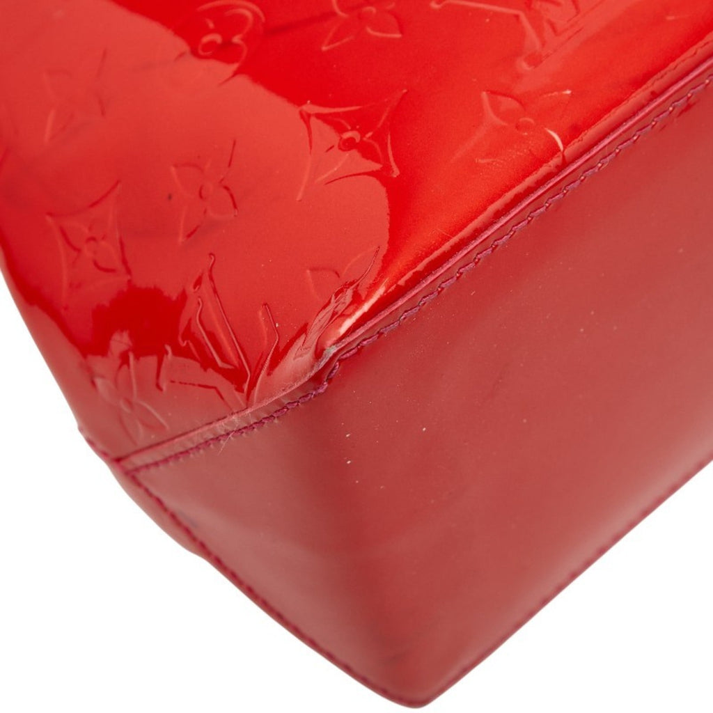 Louis Vuitton Pomme D'amour Red Color Patent Leather Handbag