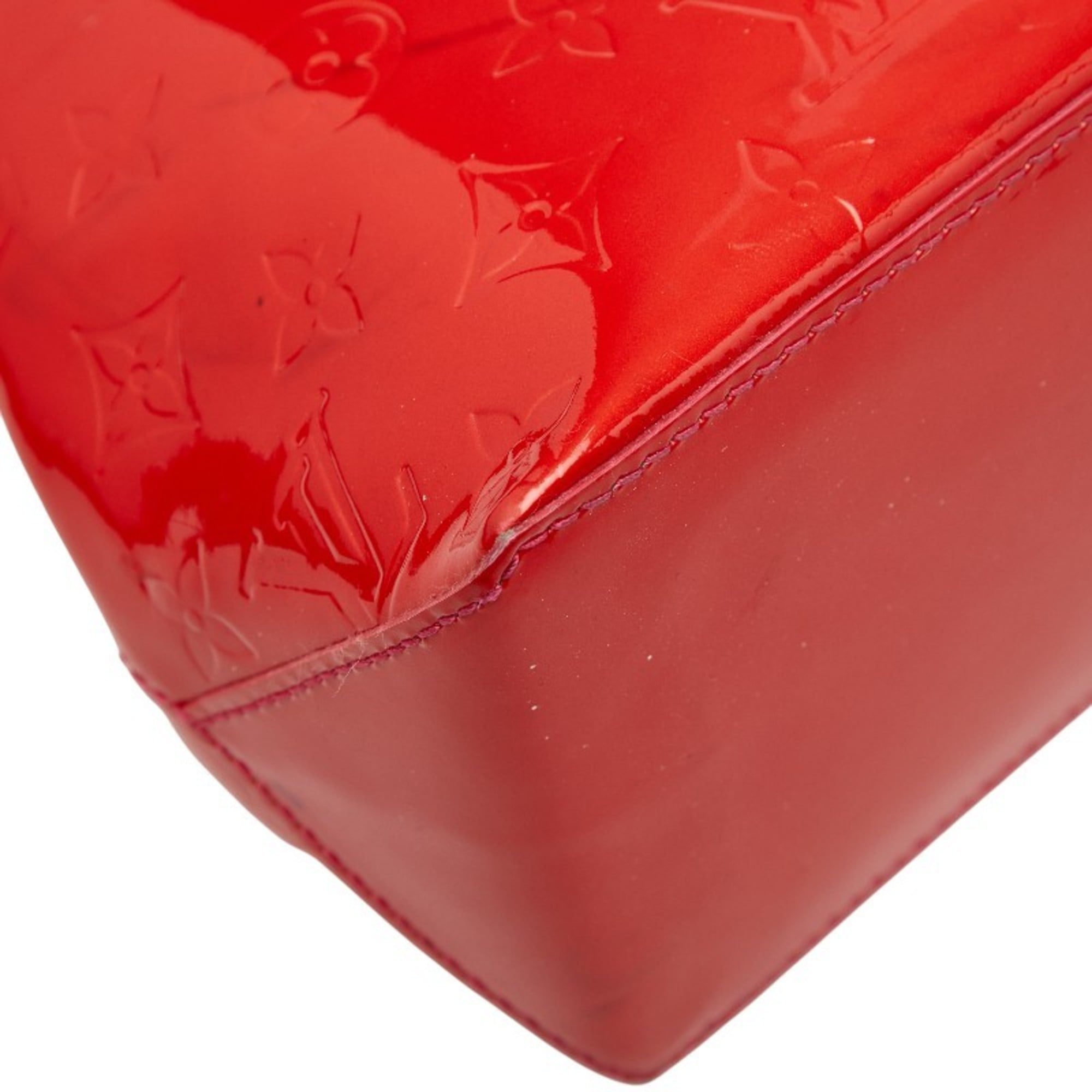 Louis Vuitton Pomme D'amour Red Color Patent Leather Handbag