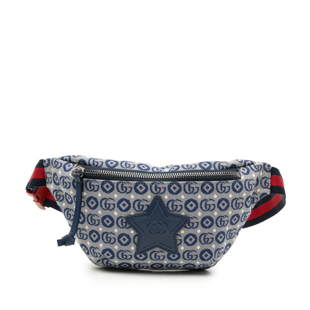 Gucci Blue Nylon Sling Bag (Pre-Owned)