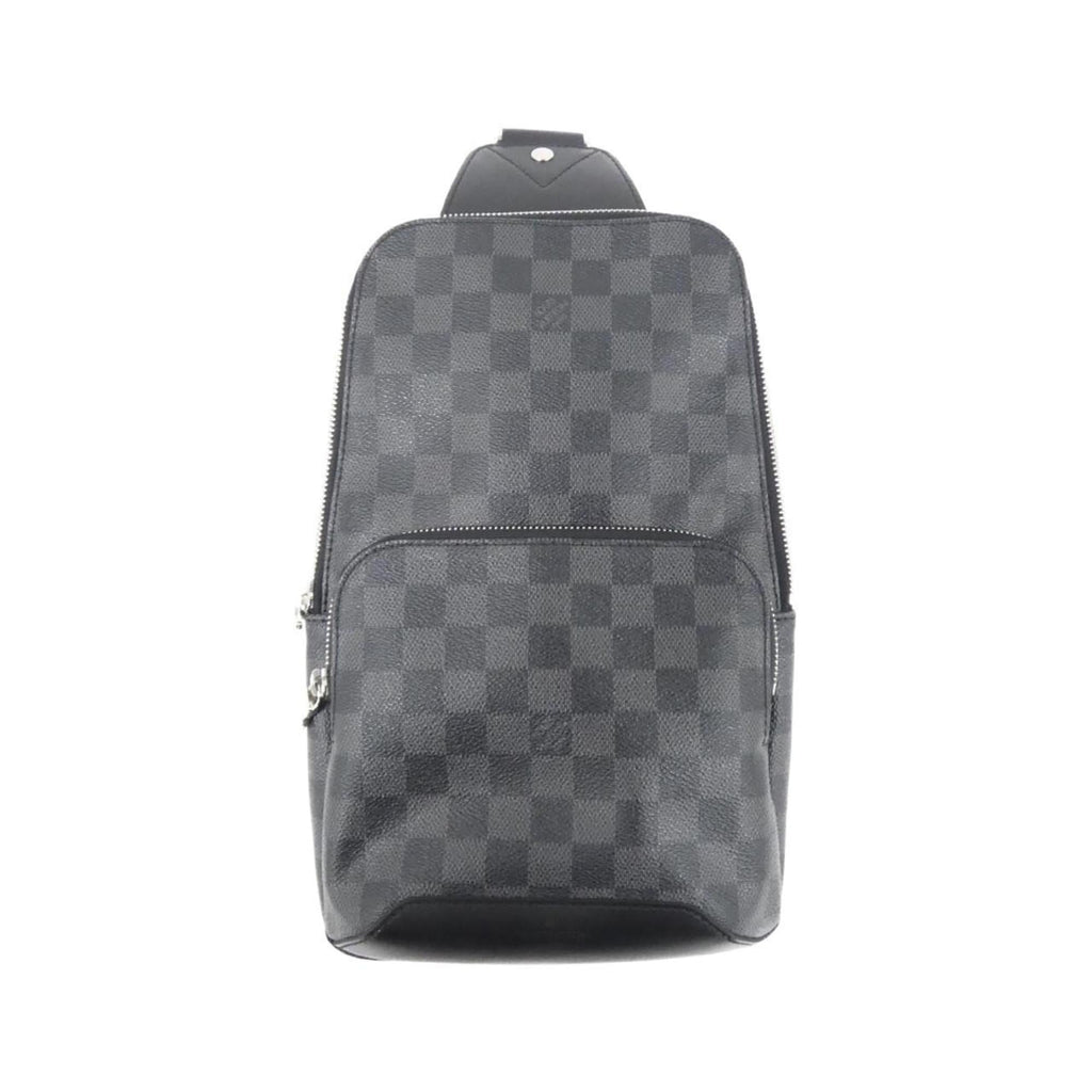 Louis Vuitton Dark Gray Gray Coated Canvas Shoulder Bag