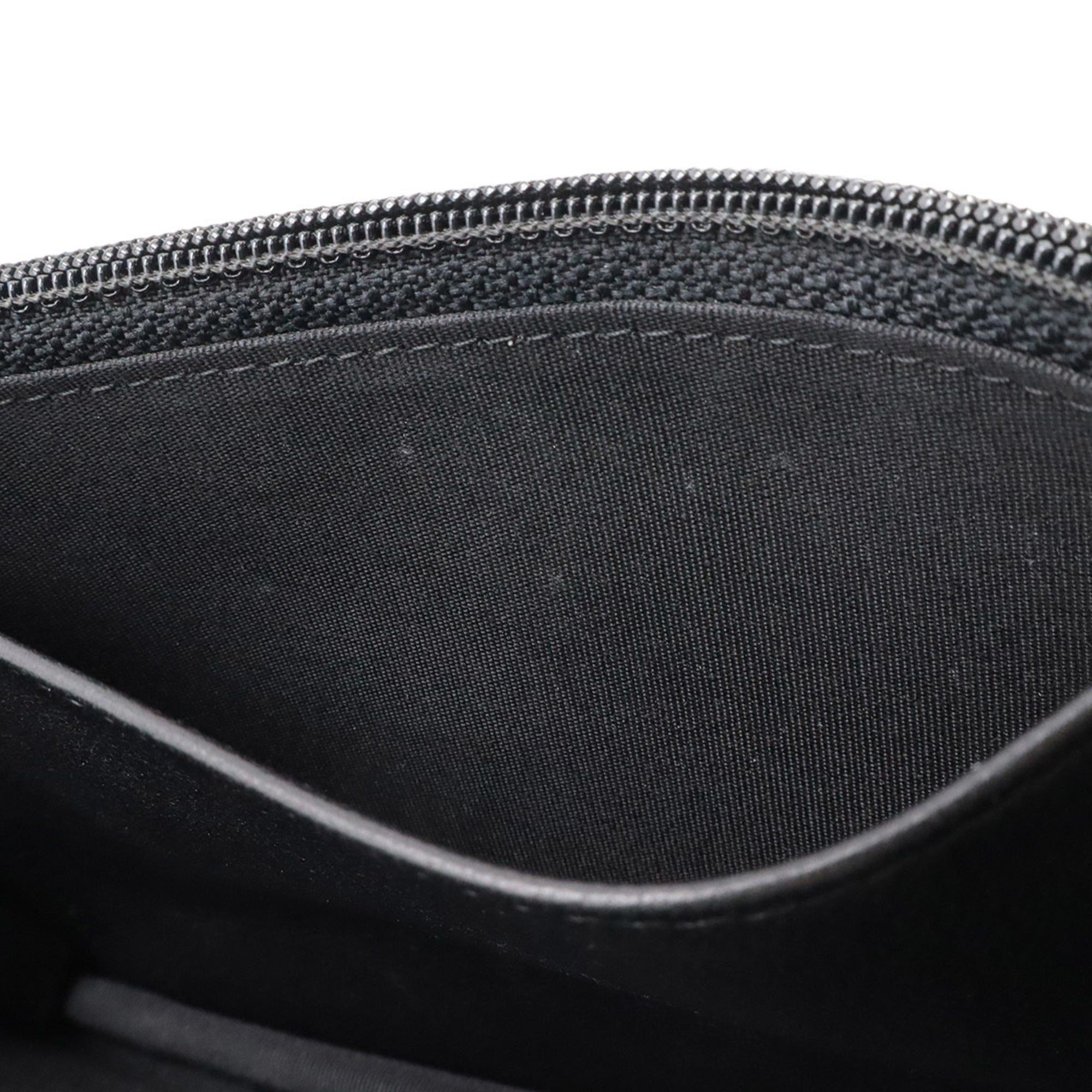 Chanel Black Leather Pochette Shoulder Bag