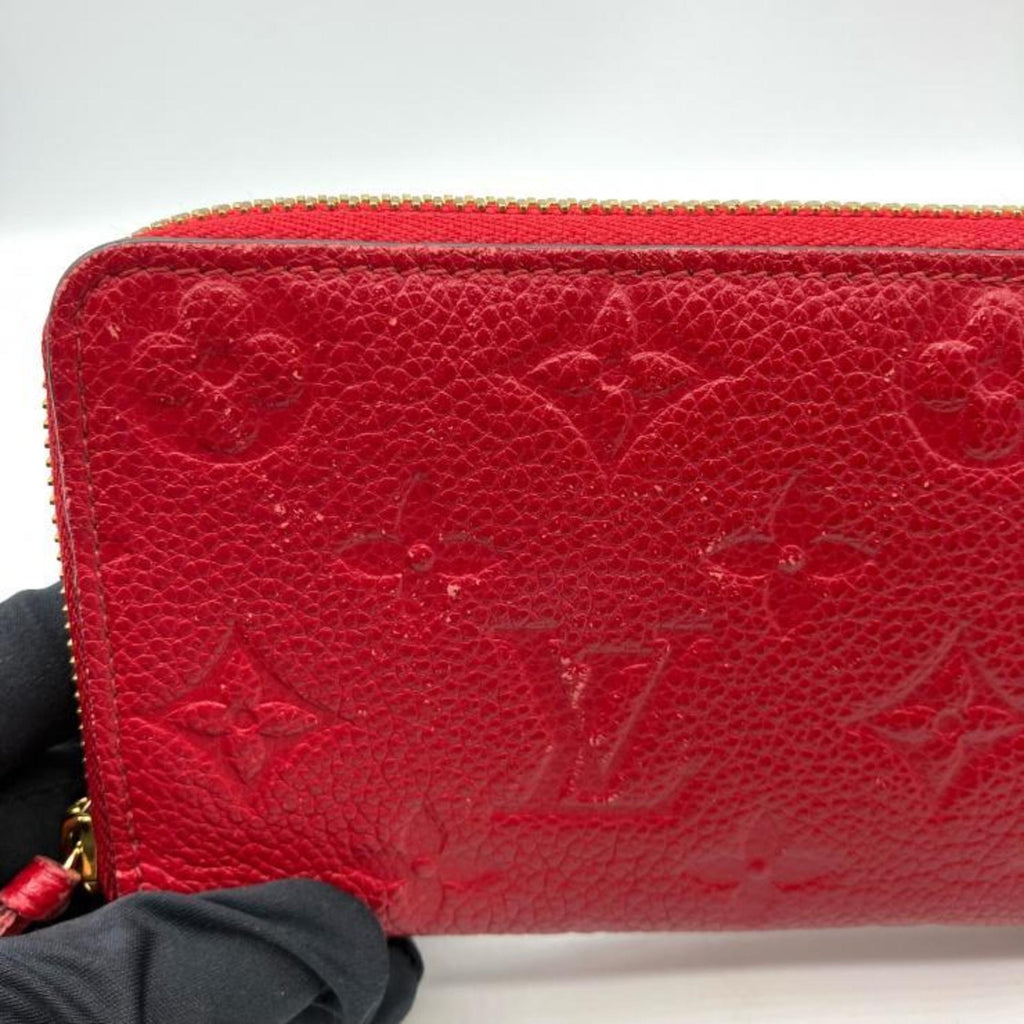 Louis Vuitton Raisin Red Color Monogram Empreinte Long Wallet