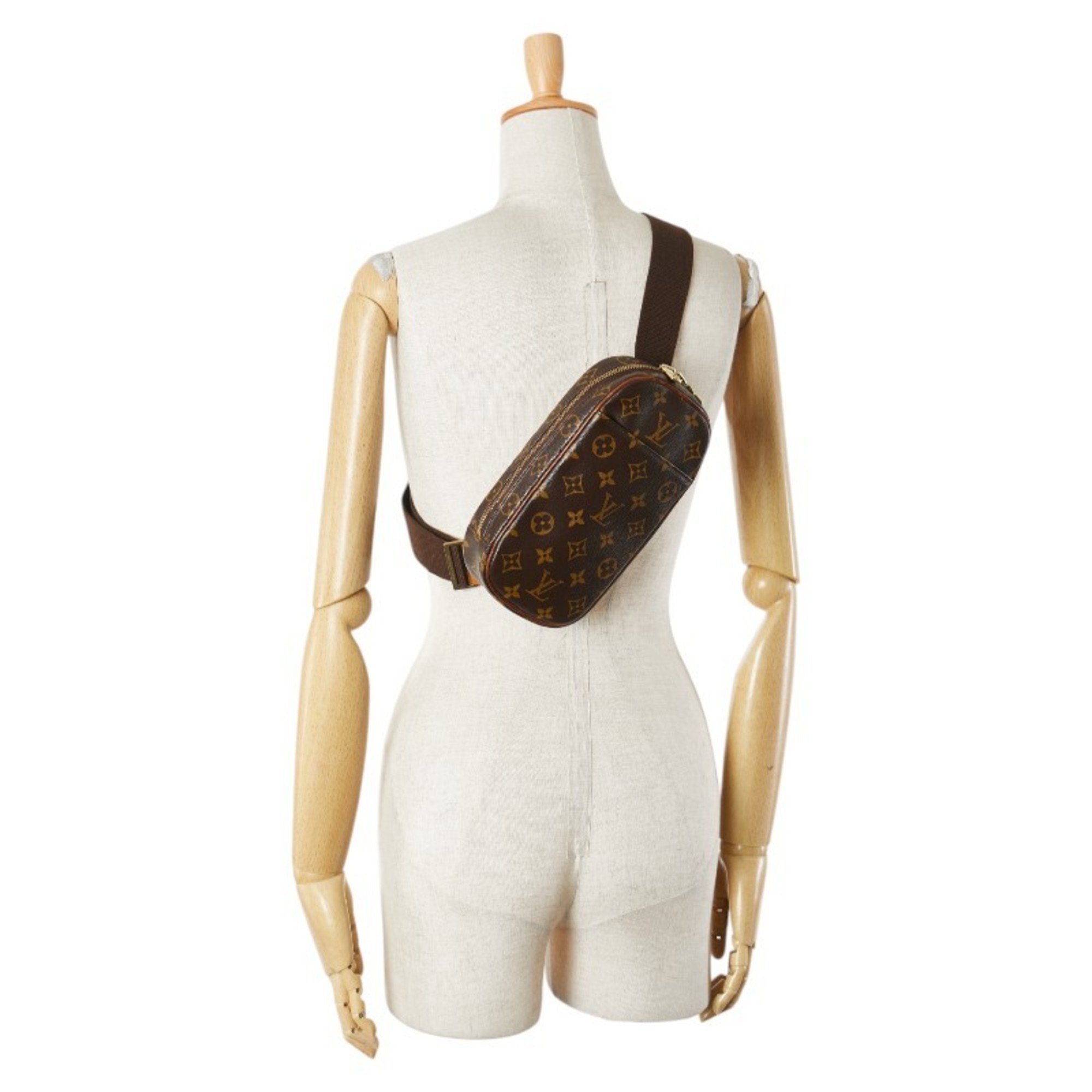 Louis Vuitton Monogram Brown Pvc Leather Sling Bag