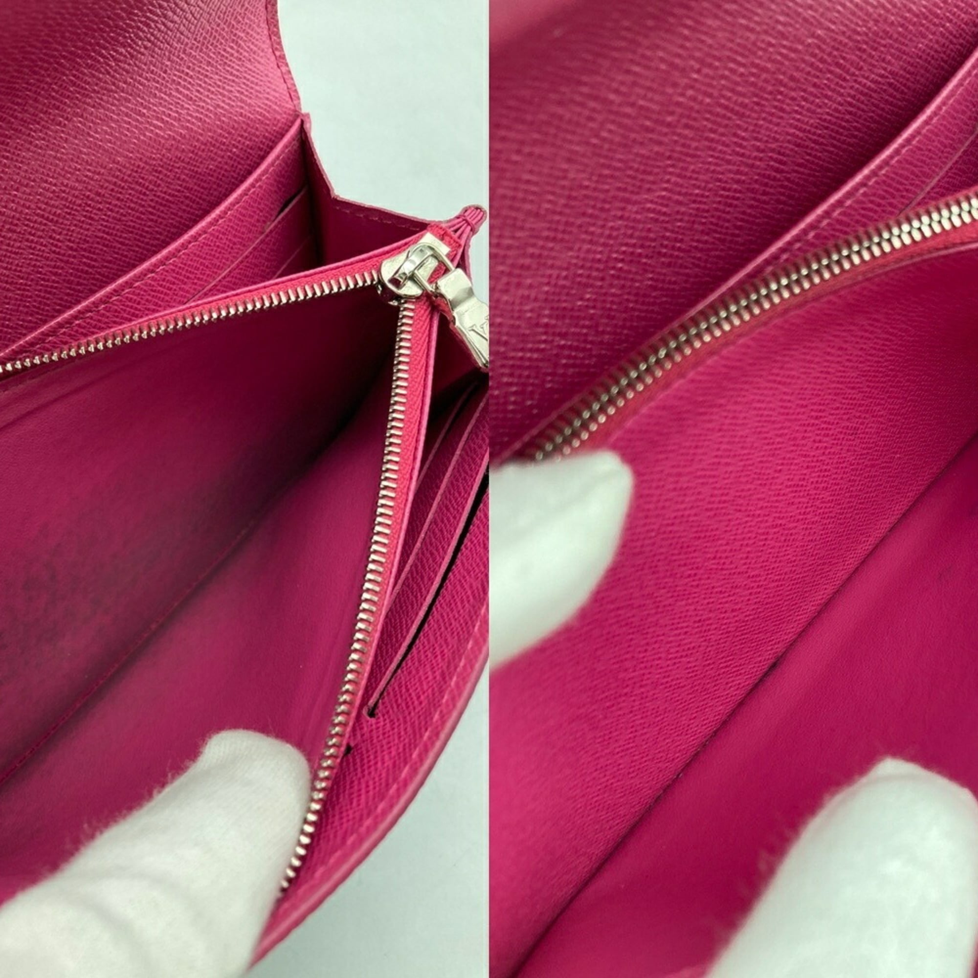 Louis Vuitton Black Leather Long Wallet