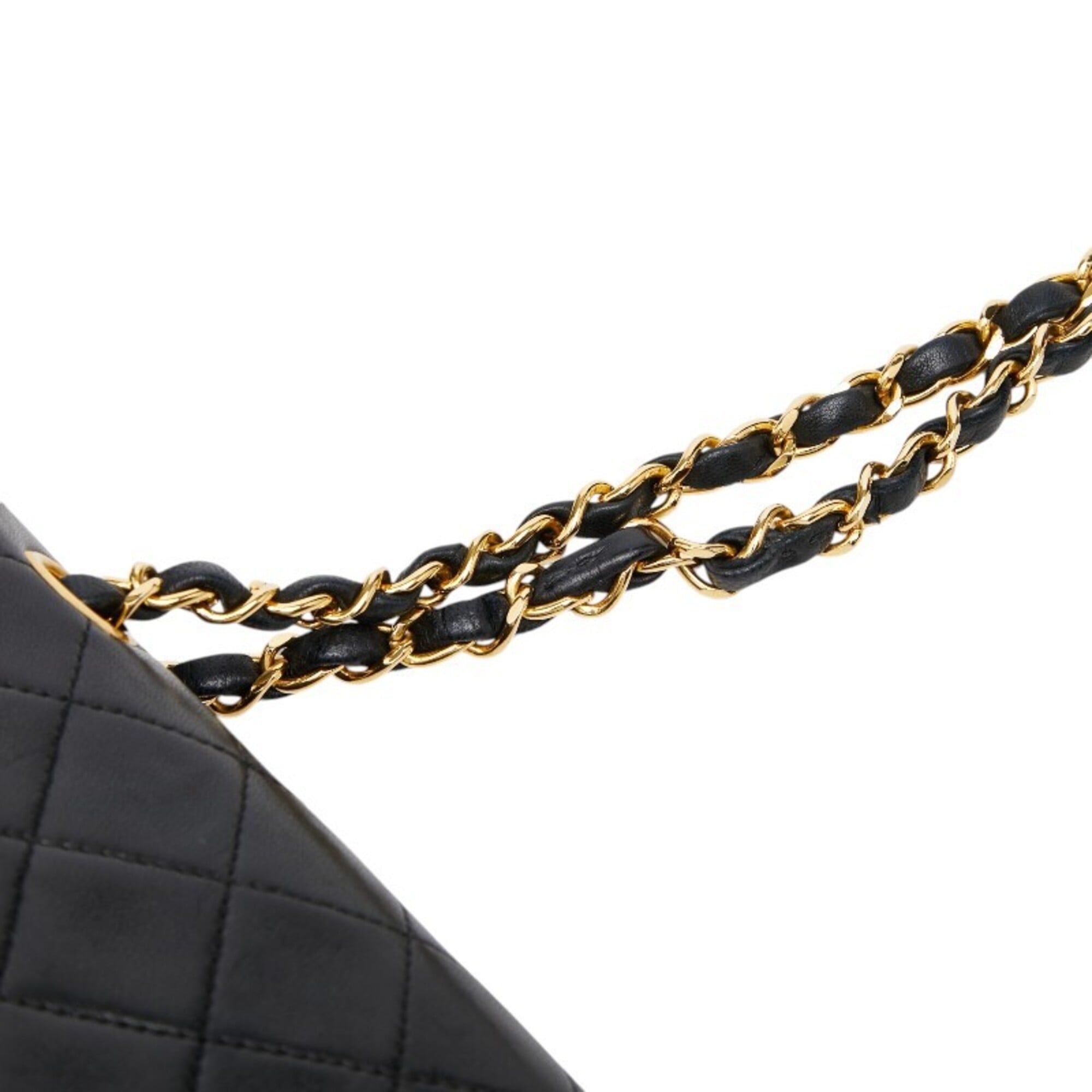 Chanel Black Leather Shoulder Bag