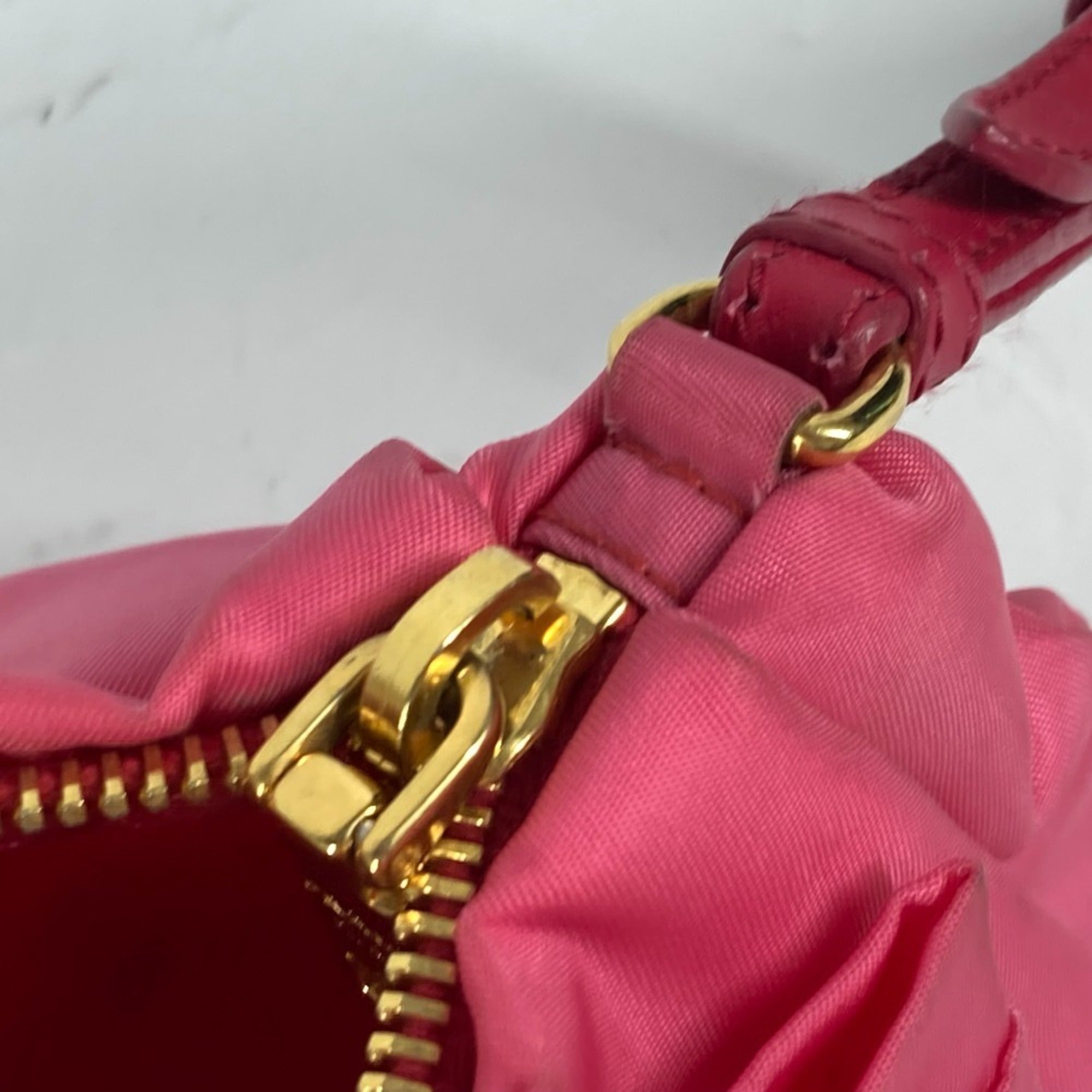 Prada Pink Bow Clutch Bag Pouch