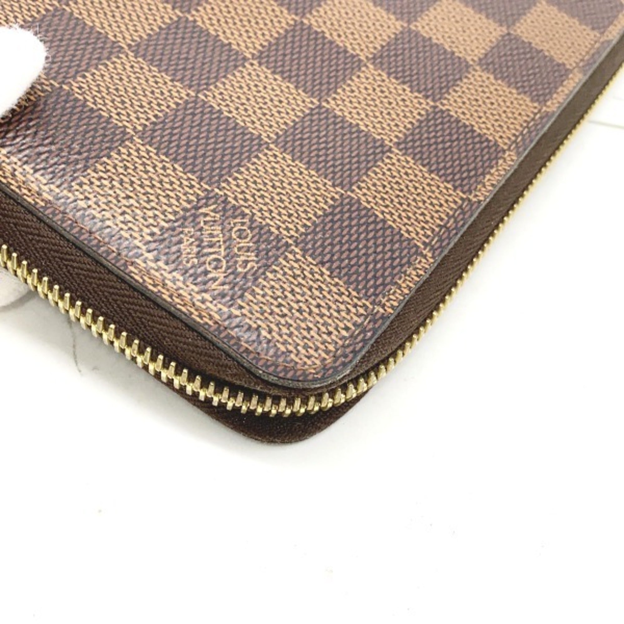 Louis Vuitton Brown Damier Canvas Long Wallet