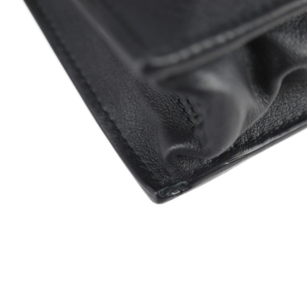 Balenciaga Paper Black Leather Clutch