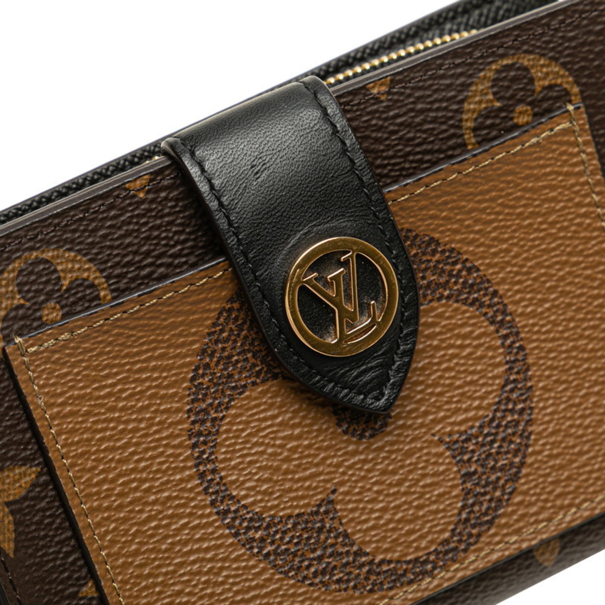 Louis Vuitton Brown Pvc Leather Wallet